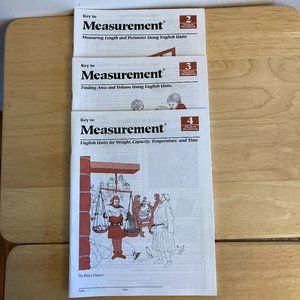 Key To Measurement Workbook #2 & #3 & #4 Imperial English Units math